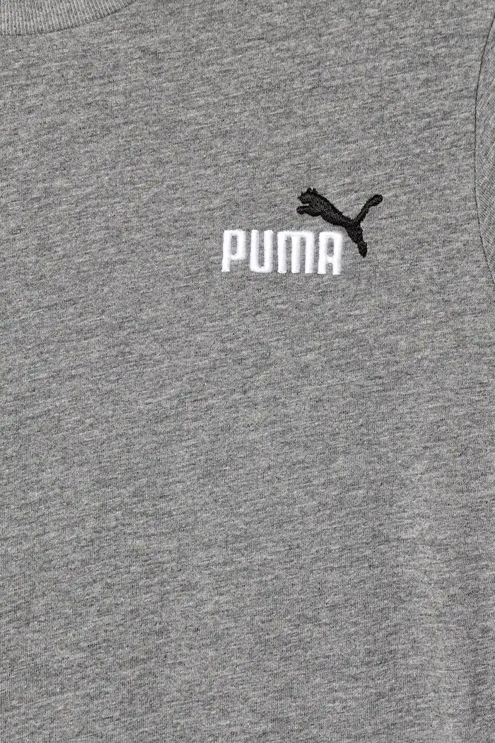 Chlapec Puma tričko detské bavlnené ESS 2 COLOR Small No. 1 Logo Tee 685779 sivá