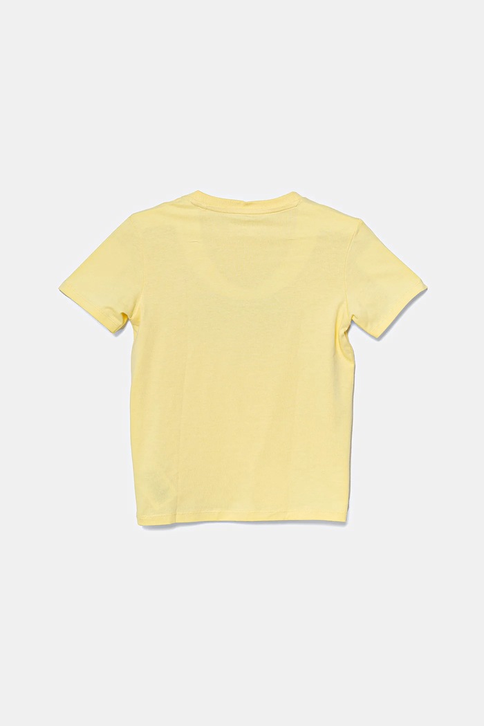 Dětské bavlněné tričko Guess N5GI01.K8HM4.PPYA žlutá SS25