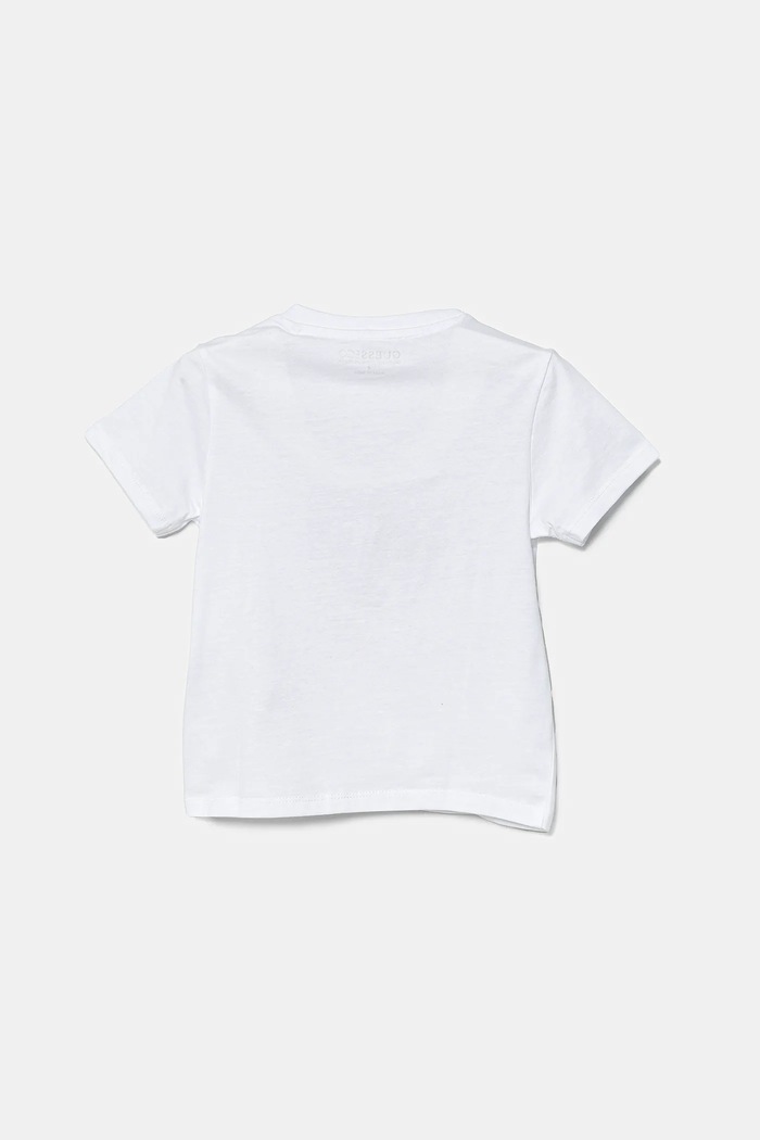 Guess Детская хлопковая футболка Guess N5GI05.K8HM4.PPYA белый SS25