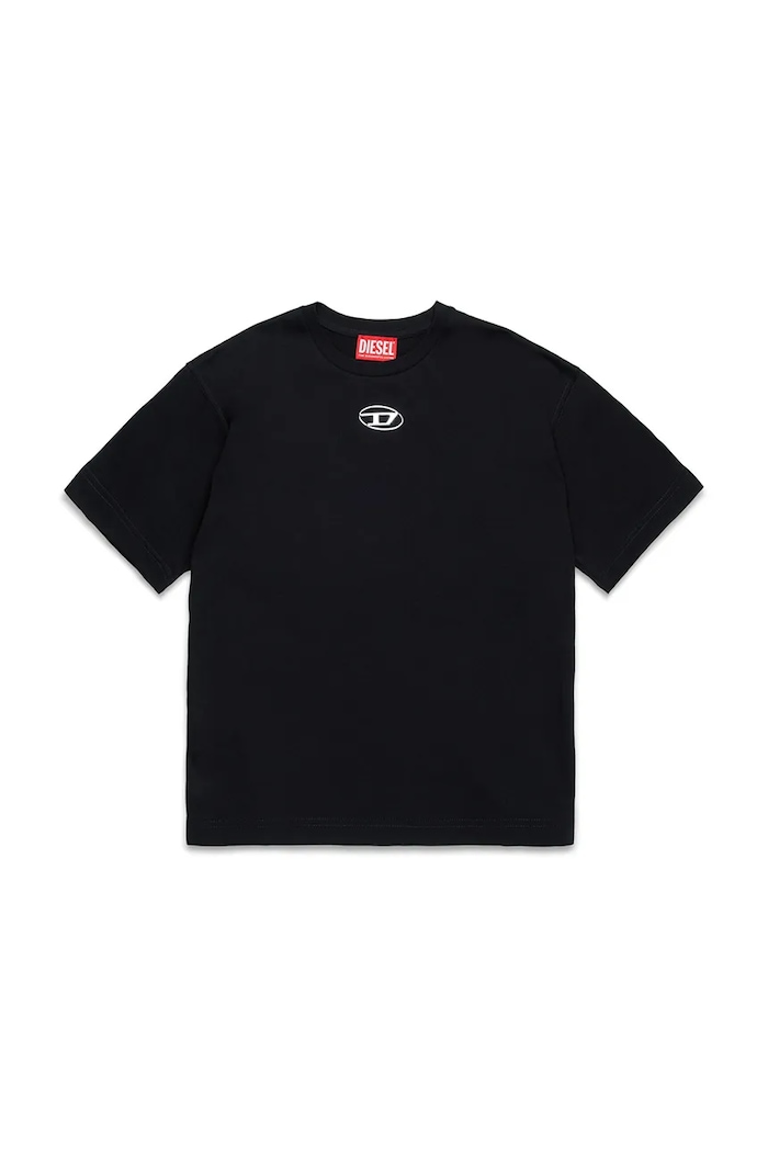 Diesel tricou de bumbac pentru copii TMARCUS OVER T-SHIRT uni negru J02022