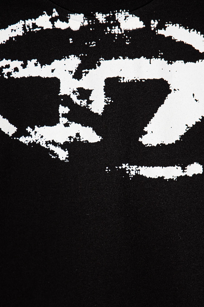 CHLAPEC Dětské bavlněné tričko Diesel TBOXTN14 OVER T-SHIRT J02240 černá