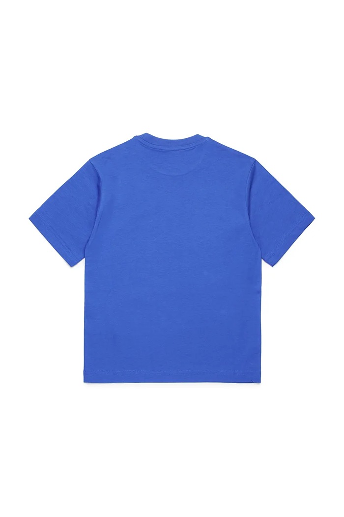 Diesel t-shirt bawełniany dziecięcy MTFIND OVER T-SHIRTS J02283 niebieski SS25