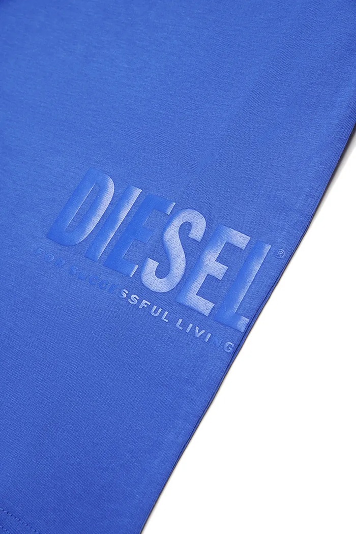 Diesel t-shirt bawełniany dziecięcy MTFIND OVER T-SHIRTS niebieski J02283