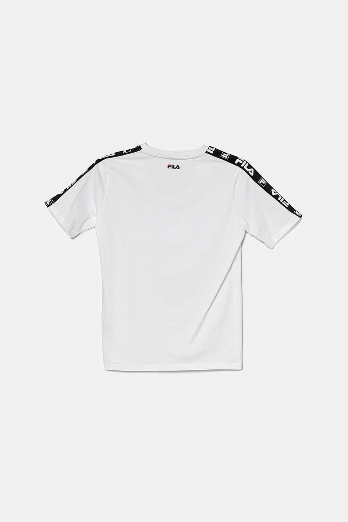 Fila t-shirt bawełniany dziecięcy IDELBERG FAT0672 biały SS25
