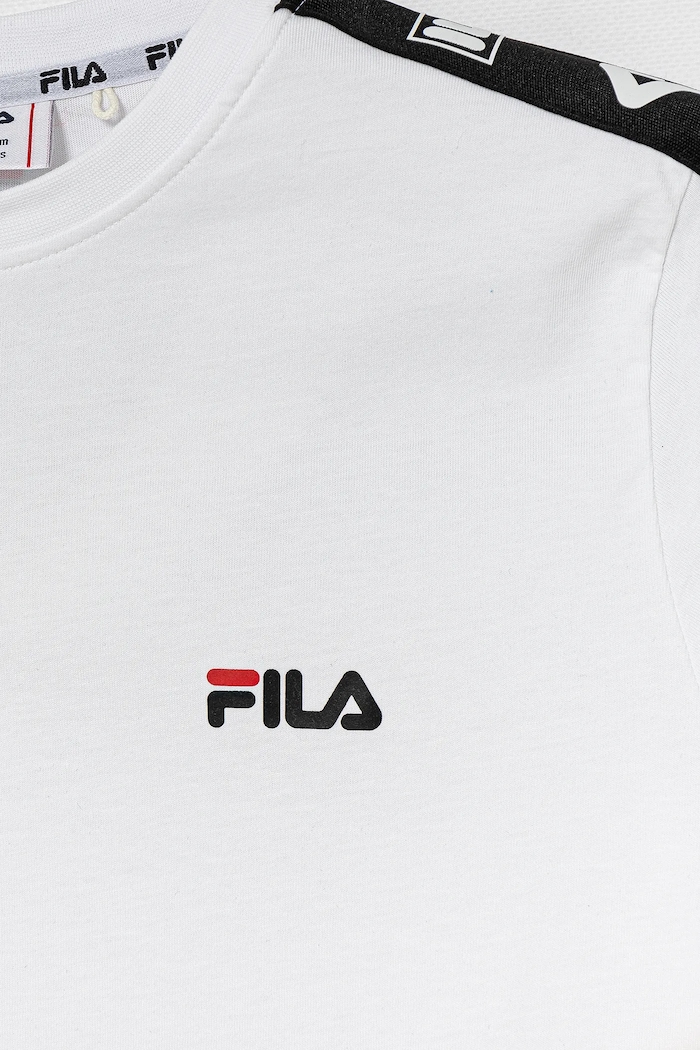 Chłopiec Fila t-shirt bawełniany dziecięcy IDELBERG FAT0672 biały