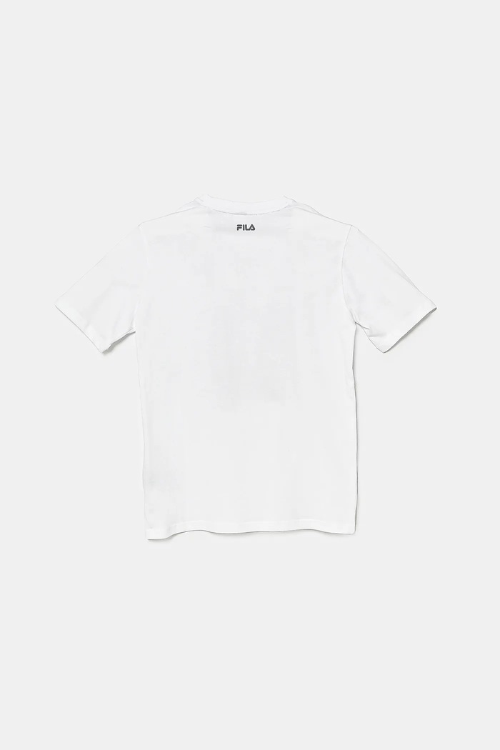 Fila t-shirt bawełniany dziecięcy ILLERRIEDEN FAT0681 biały SS25