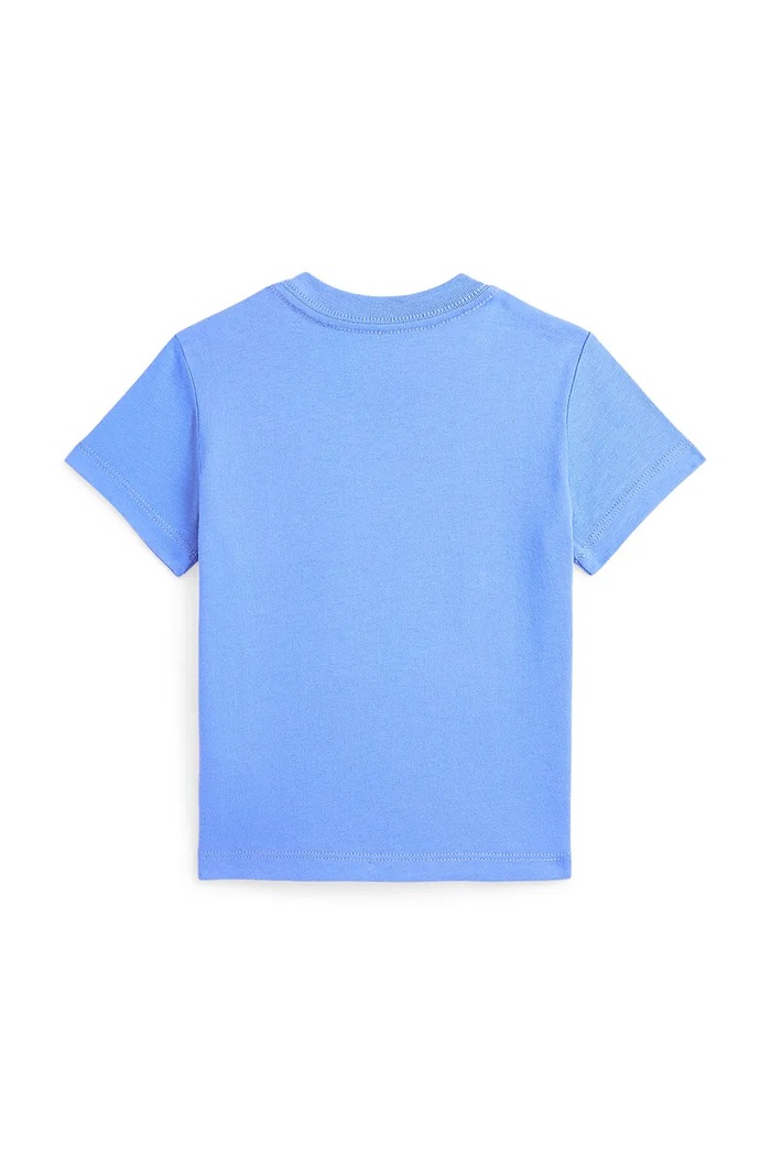 Μωρό βαμβακερό μπλουζάκι Polo Ralph Lauren 320965837001 μπλε SS25