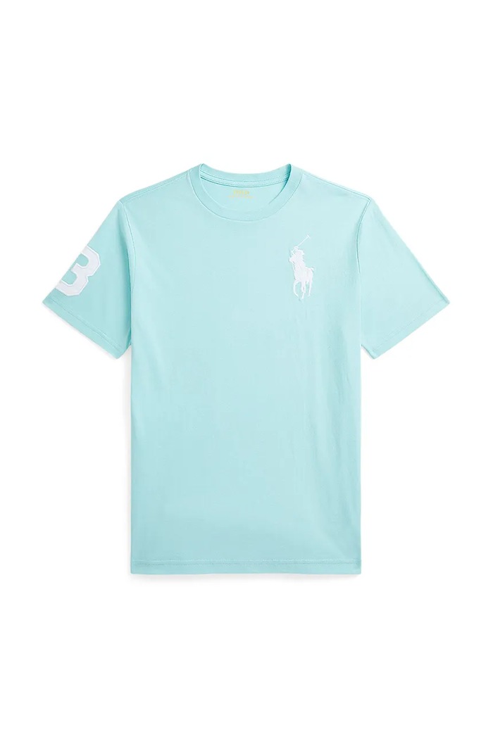 Polo Ralph Lauren t-shirt bawełniany dziecięcy bawełna turkusowy 323832907064