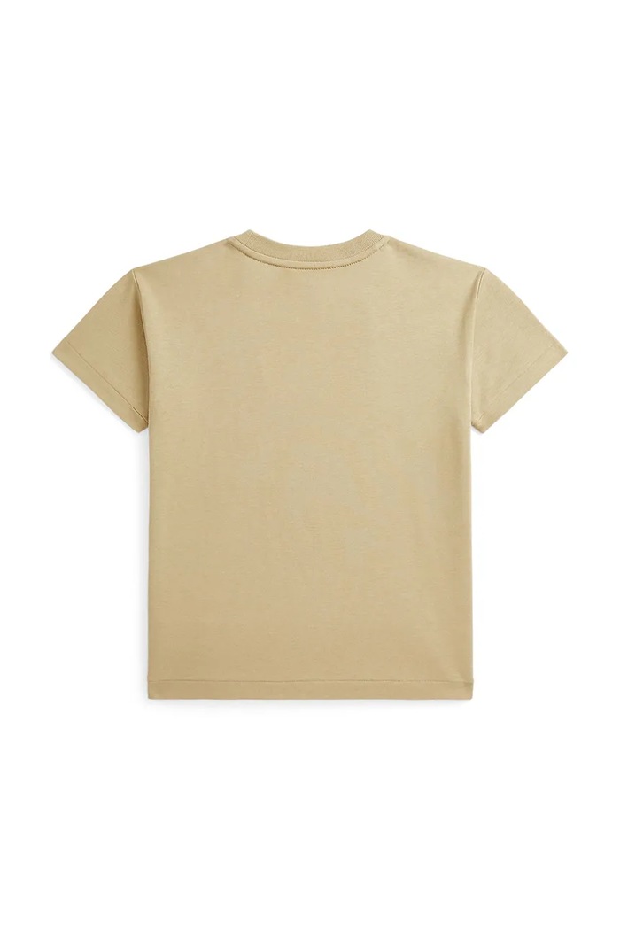Polo Ralph Lauren t-shirt bawełniany dziecięcy 322964779005 beżowy SS25