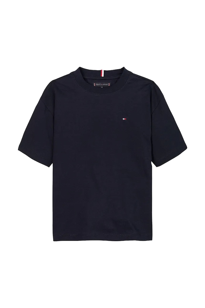 Παιδικό βαμβακερό μπλουζάκι Tommy Hilfiger KB0KB09646.PPYA σκούρο μπλε SS25
