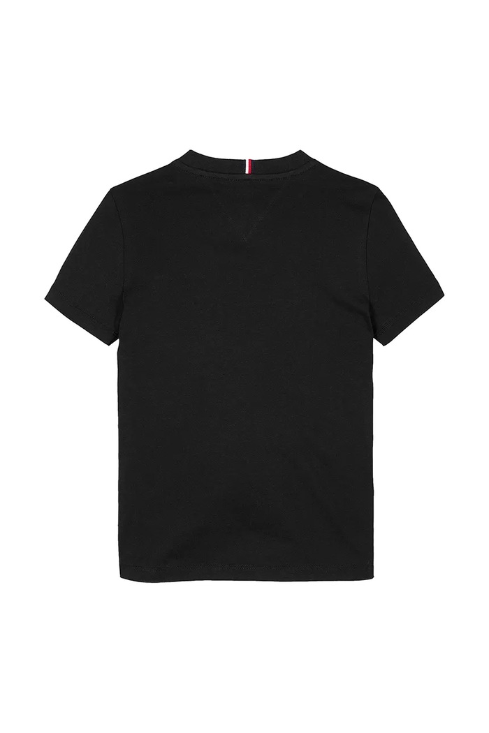 Момче Детска памучна тениска Tommy Hilfiger KB0KB08817.128.176.PPYA черен