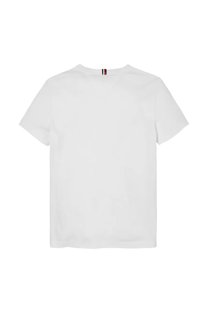 CHLAPEC Dětské bavlněné tričko Tommy Hilfiger KB0KB09649.128.176.PPYA bílá