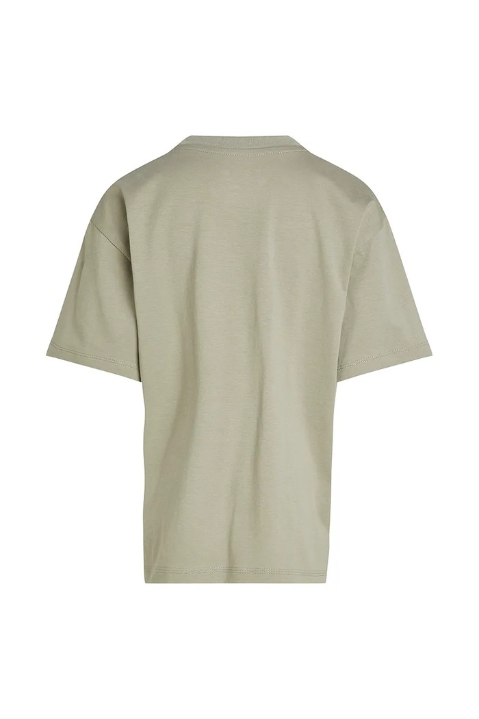 Chłopiec Calvin Klein Jeans t-shirt bawełniany dziecięcy IB0IB02448.PPYA zielony