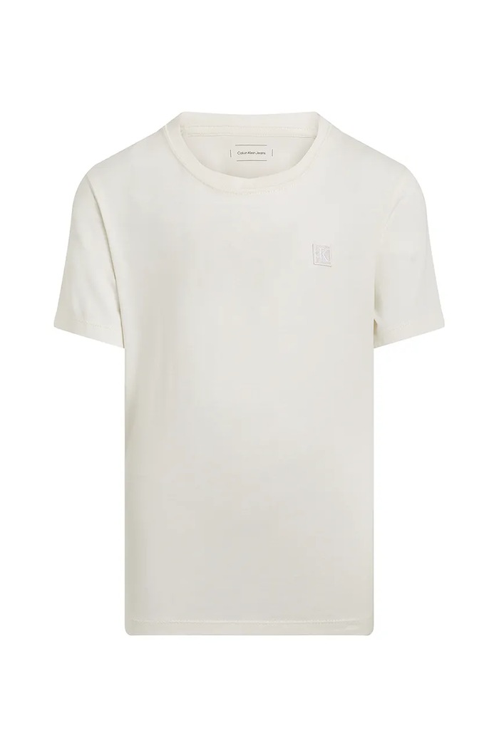 Calvin Klein Jeans t-shirt bawełniany dziecięcy IB0IB02451.PPYA biały SS25