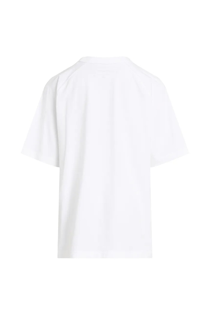 Chłopiec Calvin Klein Jeans t-shirt bawełniany dziecięcy IB0IB02452.PPYA biały