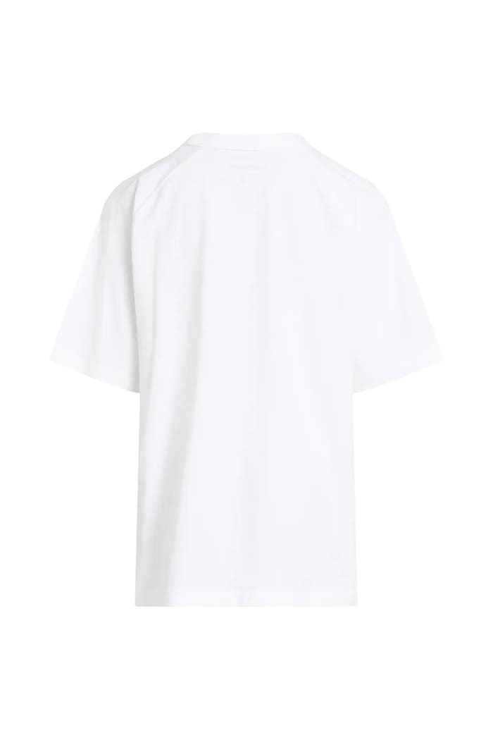 Chłopiec Calvin Klein Jeans t-shirt bawełniany dziecięcy IB0IB02452.PPYA biały