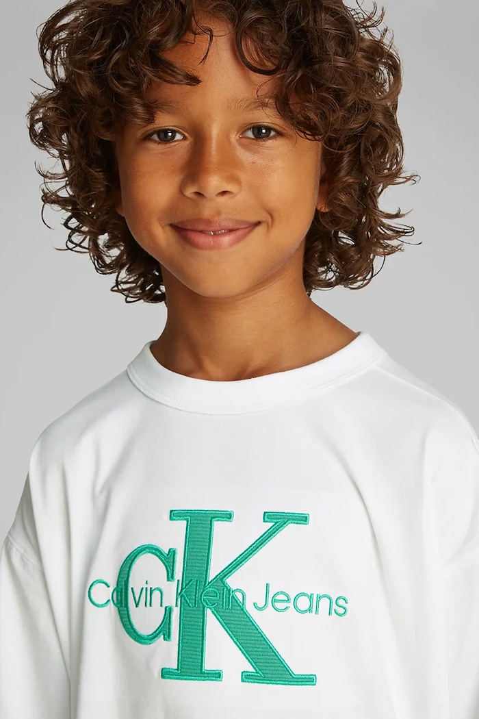 Calvin Klein Jeans t-shirt bawełniany dziecięcy IB0IB02452.PPYA biały
