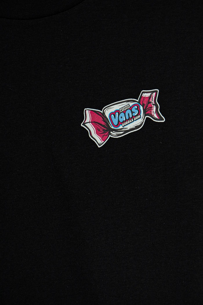 Chłopiec Vans t-shirt bawełniany dziecięcy Stuck On VN000MMKBLK1 czarny