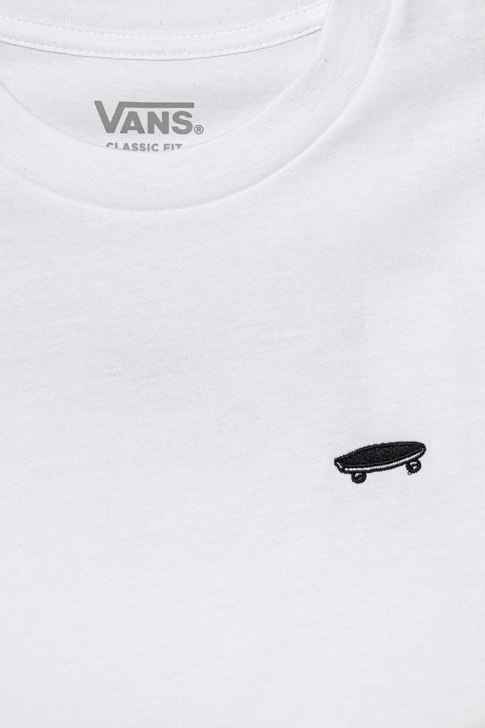 Αγορίστικα Παιδικό βαμβακερό μπλουζάκι Vans SALTON VN000P5SWHT1 λευκό