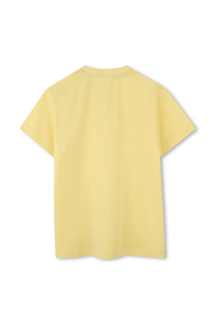 HUGO t-shirt bawełniany dziecięcy G00333.114.150 żółty SS25