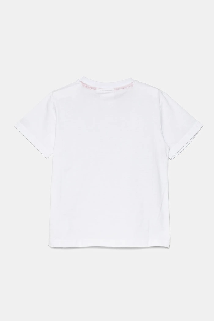 HUGO t-shirt bawełniany dziecięcy G00335.162.174 biały SS25