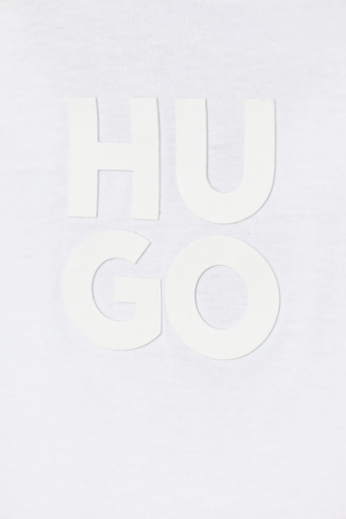 Chłopiec HUGO t-shirt bawełniany dziecięcy G00335.162.174 biały