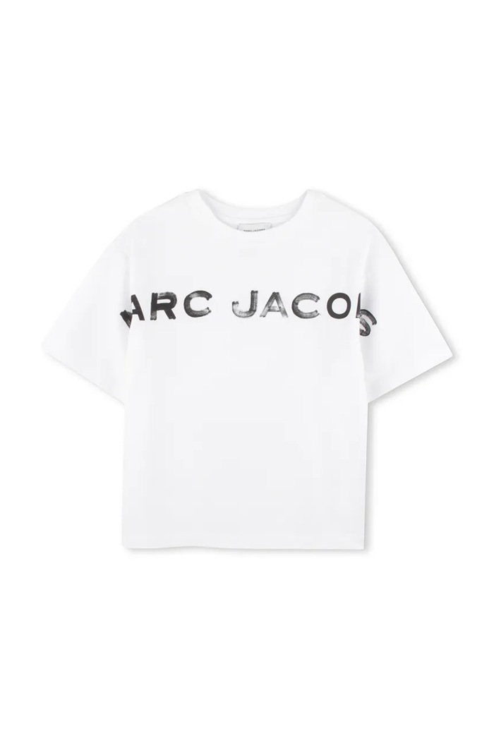 Marc Jacobs t-shirt bawełniany dziecięcy W60448.156 biały SS25