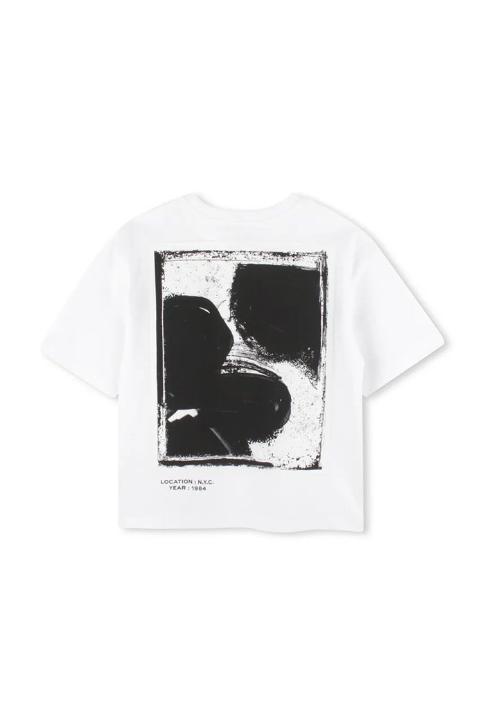 Chłopiec Marc Jacobs t-shirt bawełniany dziecięcy W60448.156 biały