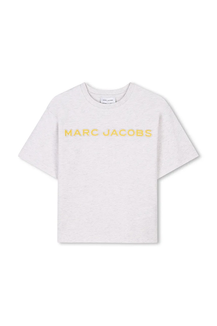 Marc Jacobs t-shirt bawełniany dziecięcy nadruk szary W60457.156
