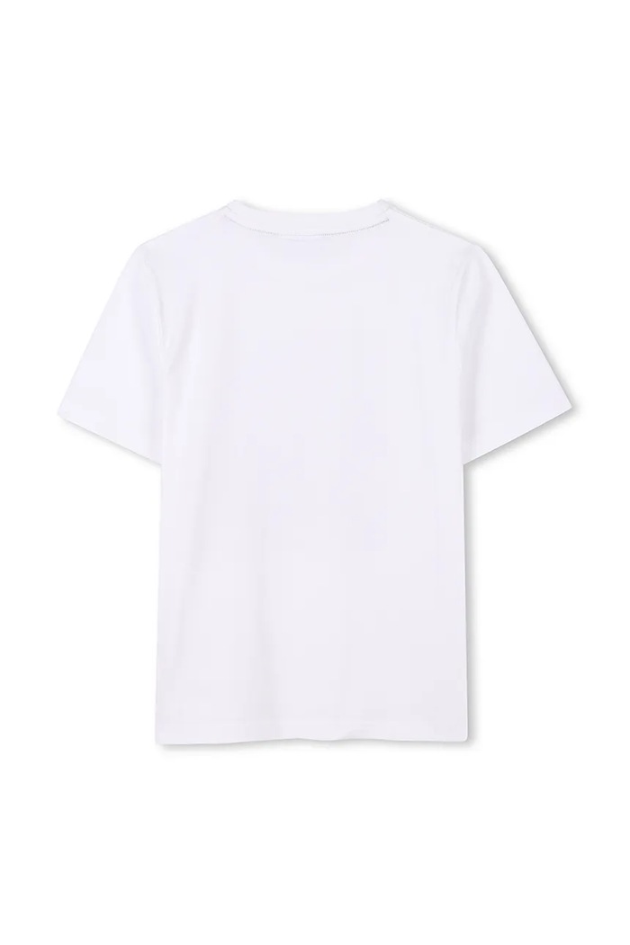 Chłopiec BOSS T-shirt bawełniany dziecięcy J52036.114.150 biały
