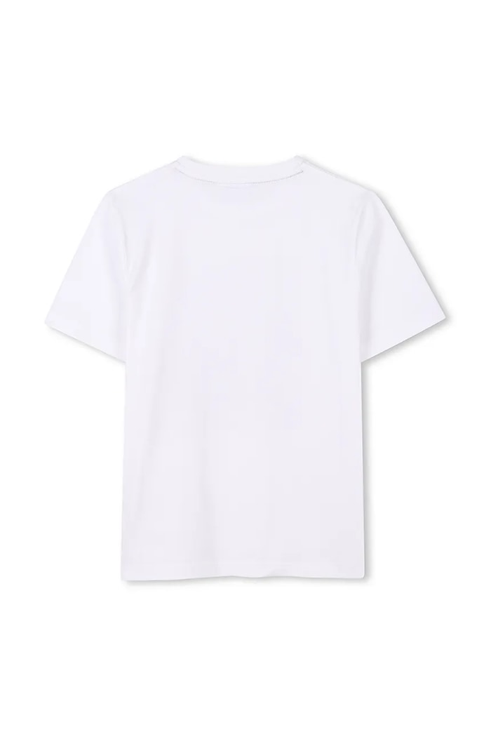Chłopiec BOSS T-shirt bawełniany dziecięcy J52036.114.150 biały