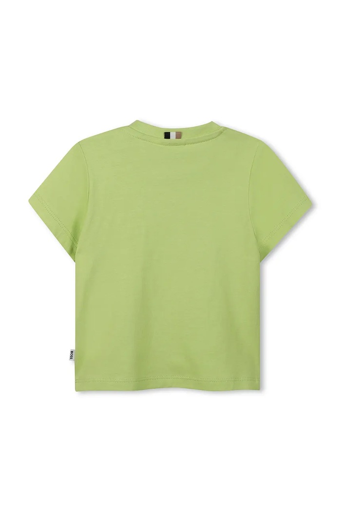 BOSS tricou din bumbac pentru bebelusi J52110.67.81 verde SS25