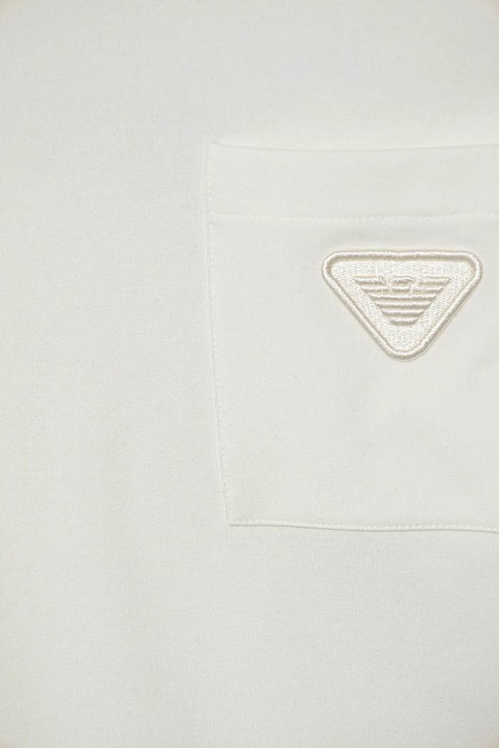 Chłopiec Emporio Armani t-shirt dziecięcy EB000230.AF13450 biały