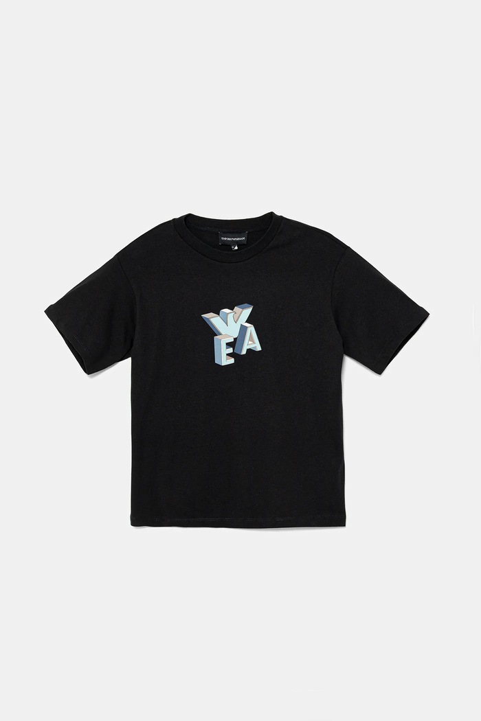Chłopiec Emporio Armani t-shirt bawełniany dziecięcy 2-pack EB000318.AF13913 beżowy