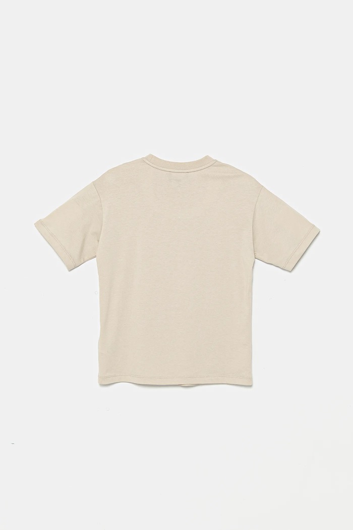 Emporio Armani t-shirt bawełniany dziecięcy 2-pack beżowy EB000318.AF13913