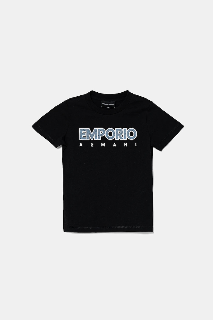 Emporio Armani t-shirt bawełniany dziecięcy 3-pack EB000320.AF13913 beżowy SS25