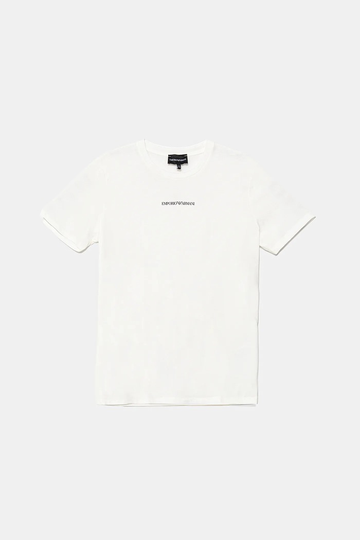 Detské bavlnené tričko Emporio Armani bavlna biela EB000421.AF15013