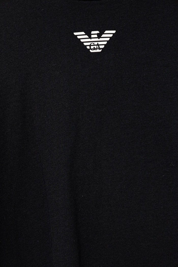 Chlapec Detské bavlnené tričko Emporio Armani EB000421.AF15013 tmavomodrá