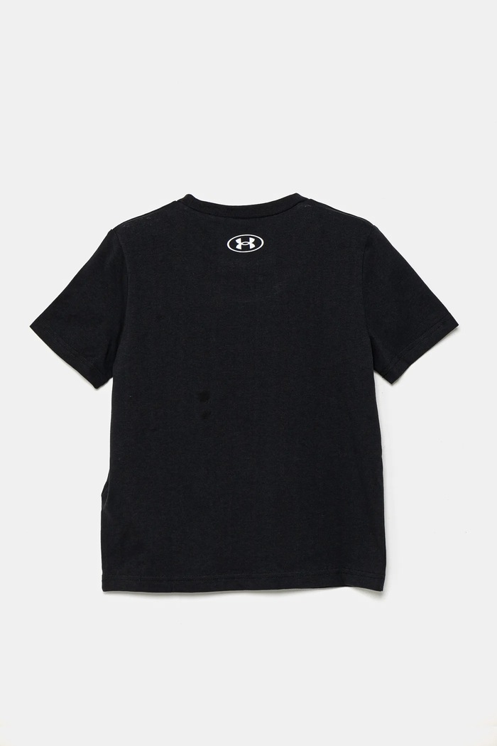 Under Armour t-shirt dziecięcy SPORTSTYLE LC SS 1389962 czarny SS25