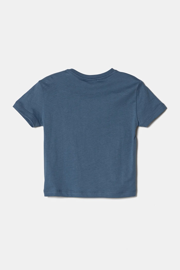 Детска памучна тениска United Colors of Benetton 3I1XG10IJ.P.Seasonal син SS25