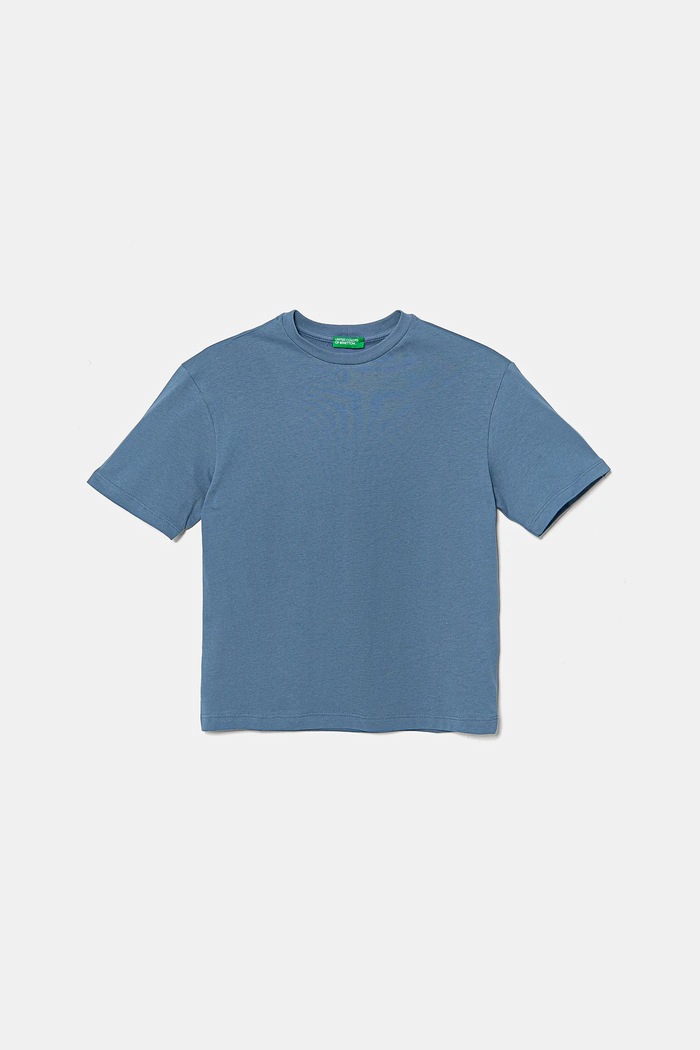 United Colors of Benetton t-shirt bawełniany dziecięcy 3I1XC10O4.G.Seasonal niebieski SS25