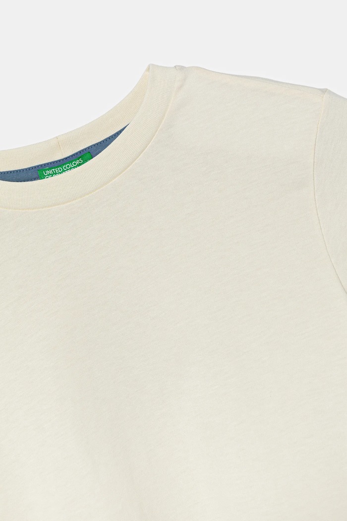 Chlapec Detské bavlnené tričko United Colors of Benetton 35RYG10I7.P.Seasonal béžová