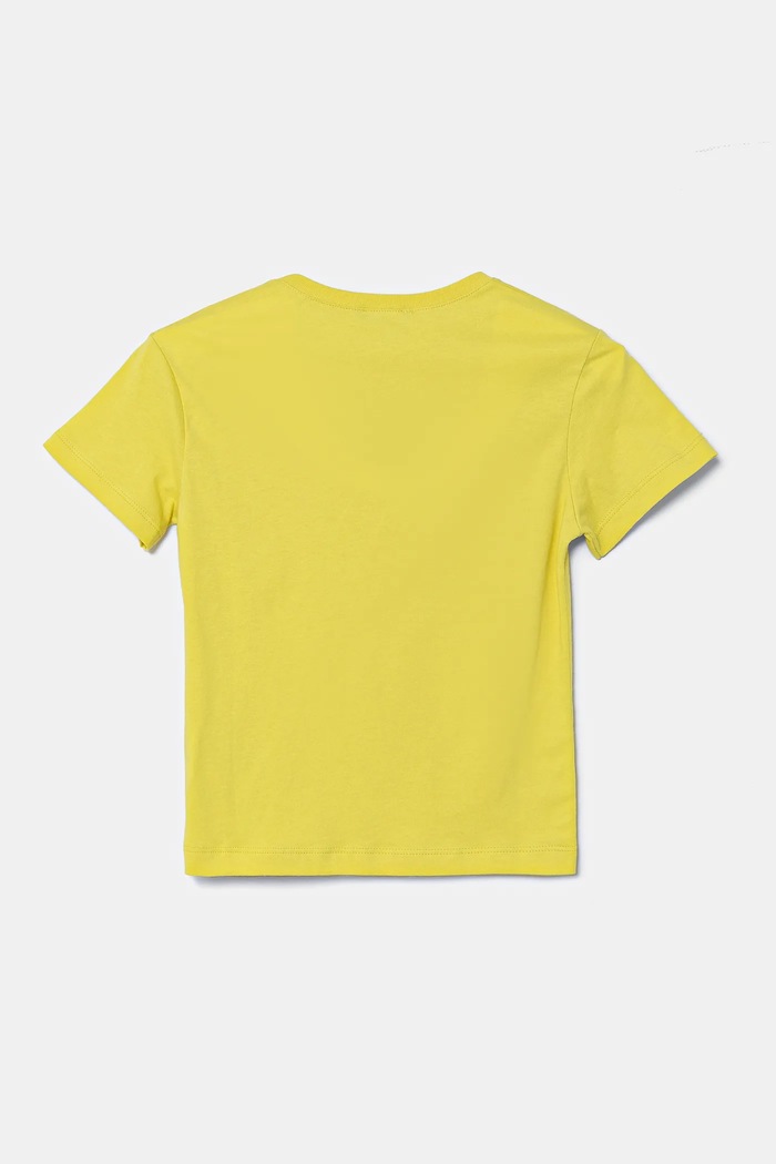 United Colors of Benetton t-shirt bawełniany dziecięcy 3I1XG10HT.P.Seasonal żółty SS25