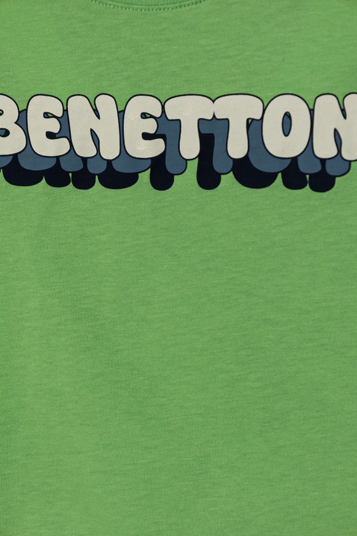 Chłopiec United Colors of Benetton t-shirt bawełniany dziecięcy 3I1XG10HT.P.Seasonal zielony