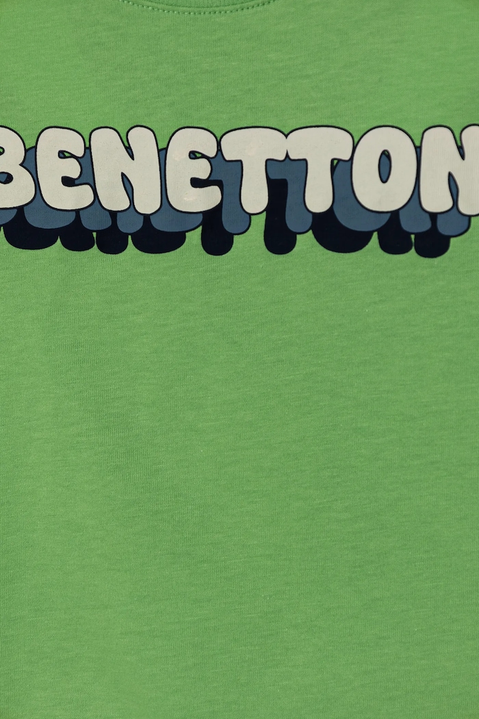Chłopiec United Colors of Benetton t-shirt bawełniany dziecięcy 3I1XG10HT.P.Seasonal zielony