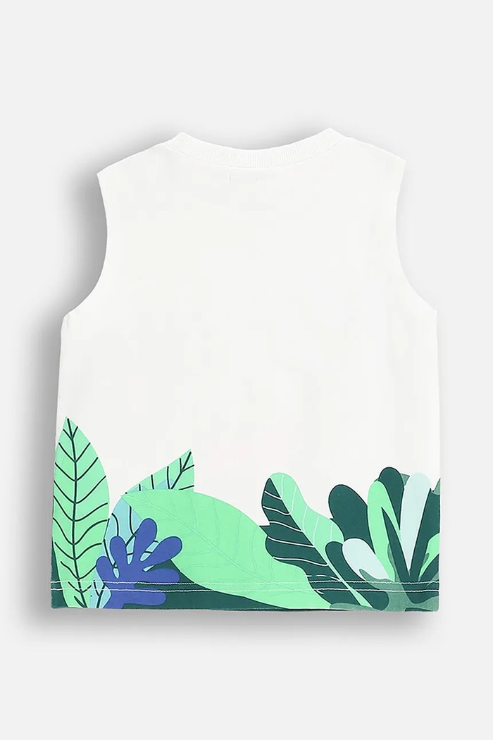 Coccodrillo t-shirt WC5143301TBN biały SS25