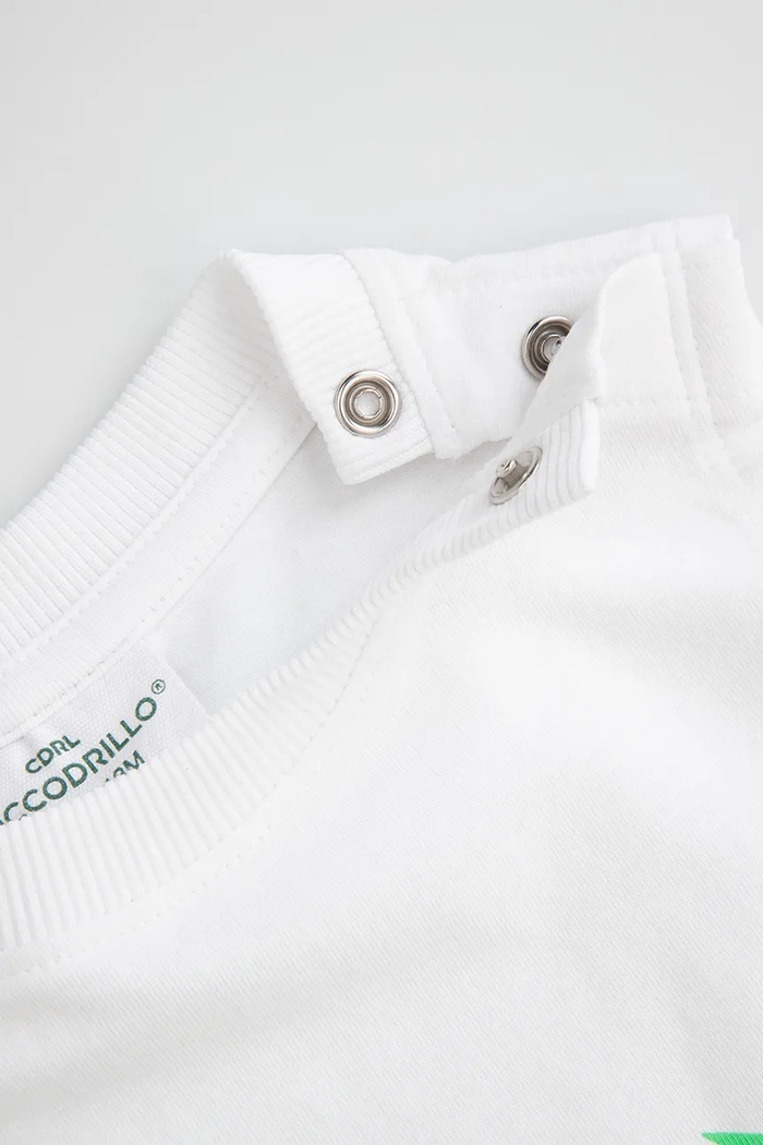Chłopiec Coccodrillo t-shirt WC5143301TBN biały