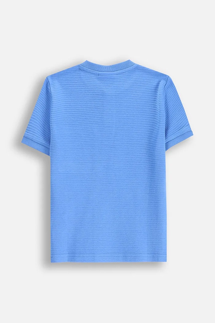 Coccodrillo T-shirt WC5143203WBK niebieski SS25