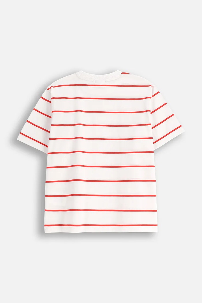 Coccodrillo T-shirt bawełniany dziecięcy WC5143218VBD czerwony SS25