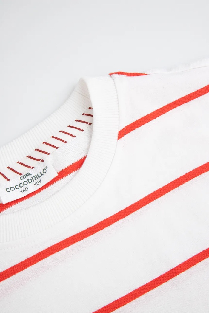 Chłopiec Coccodrillo T-shirt bawełniany dziecięcy WC5143218VBD czerwony